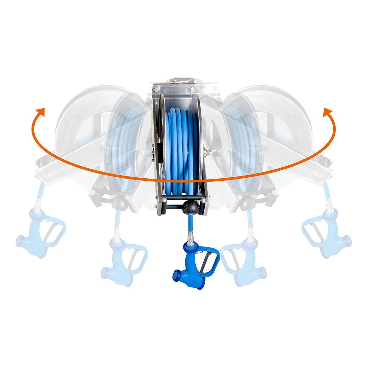 Schlauchaufroller mit Brause Profi 10m - Image 6