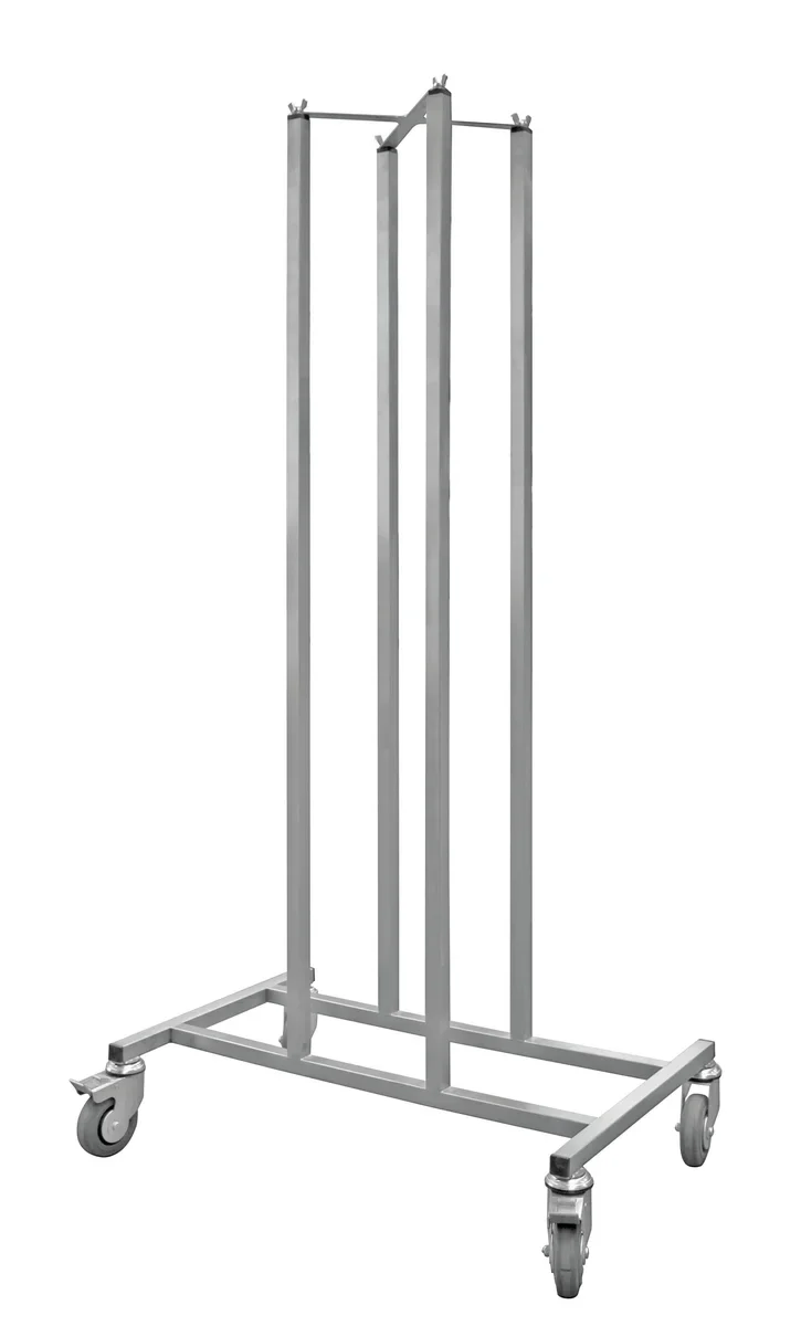 Schneider Edelstahl Wagen für Fahrgestelle & Tortenringe 750 x 470 x 1503 mm