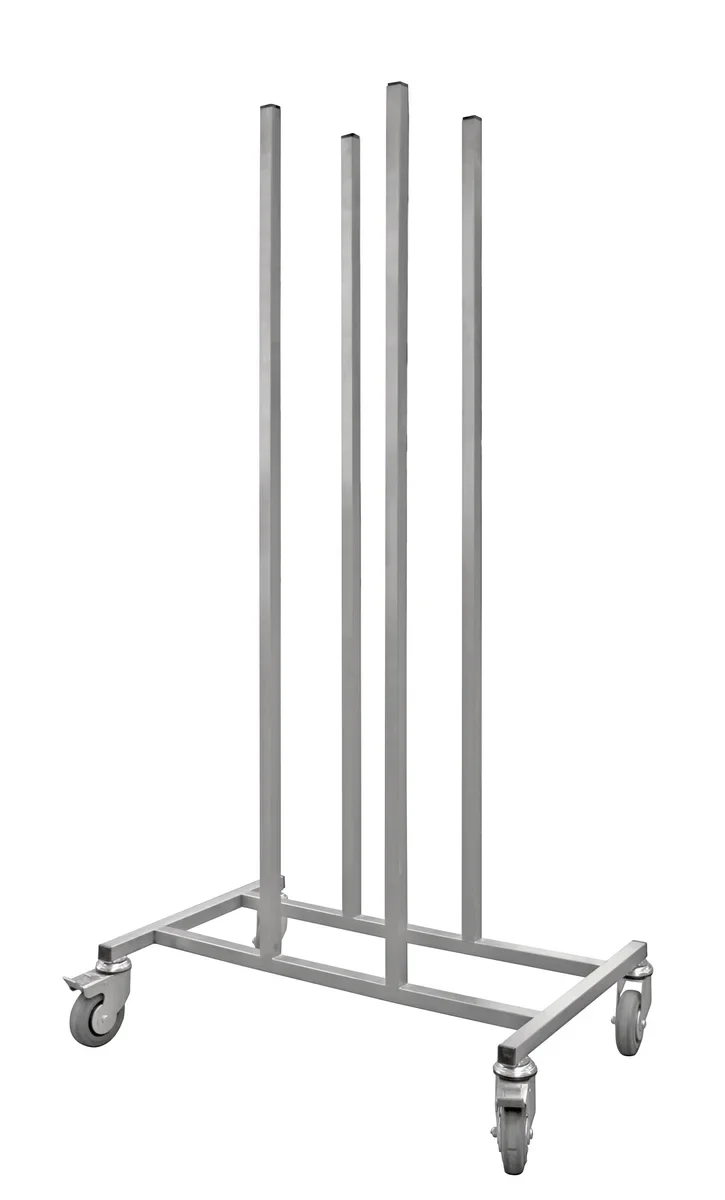 Schneider Edelstahl Wagen für Fahrgestelle & Tortenringe 750 x 470 x 1503 mm - Image 2