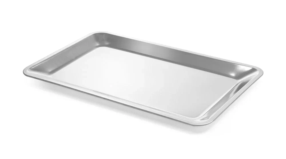 Serviertablett aus Edelstahl GN 1/1 - stapelbar