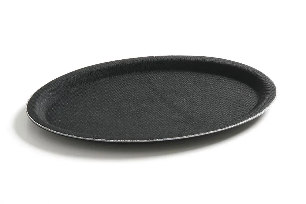 Serviertablett Rubberform oval, schwarz, 210x290 mm - Image 2