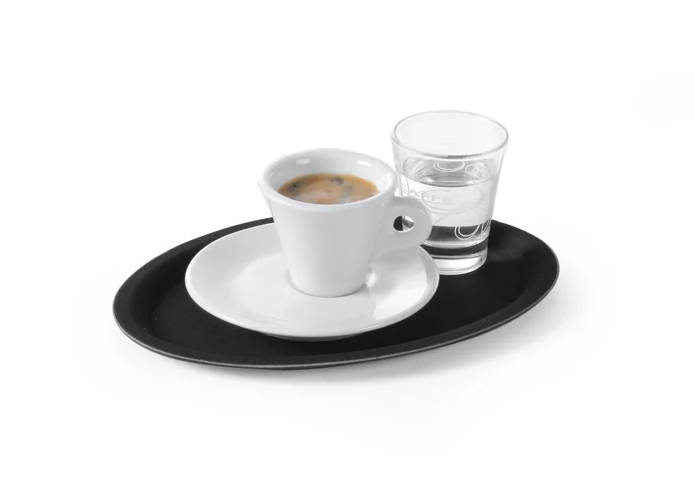 Serviertablett Rubberform oval, schwarz, 325x530 mm - Image 3