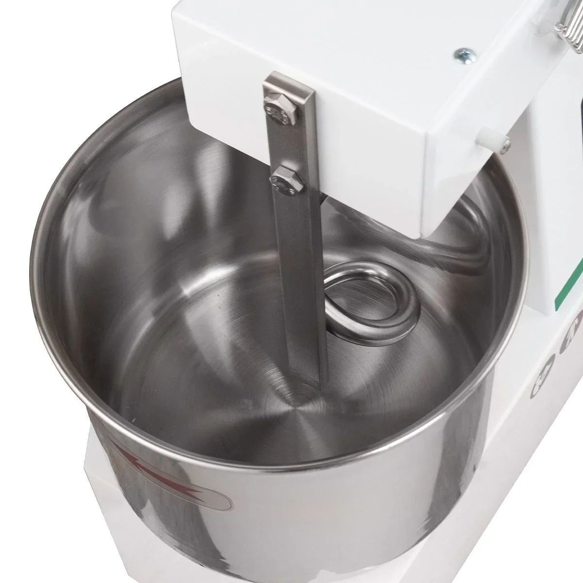 Spiral-Teigknetmaschine PROFI 10 Liter 230V mit Rollen - fester Kopf - Image 3