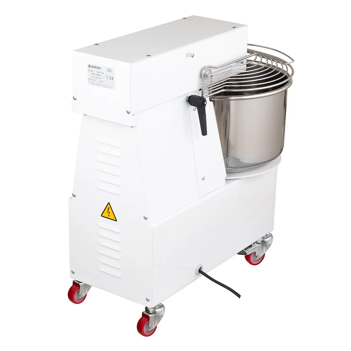 Spiral-Teigknetmaschine PROFI 42 Liter 230V mit Rollen - variabler Kopf - Image 5
