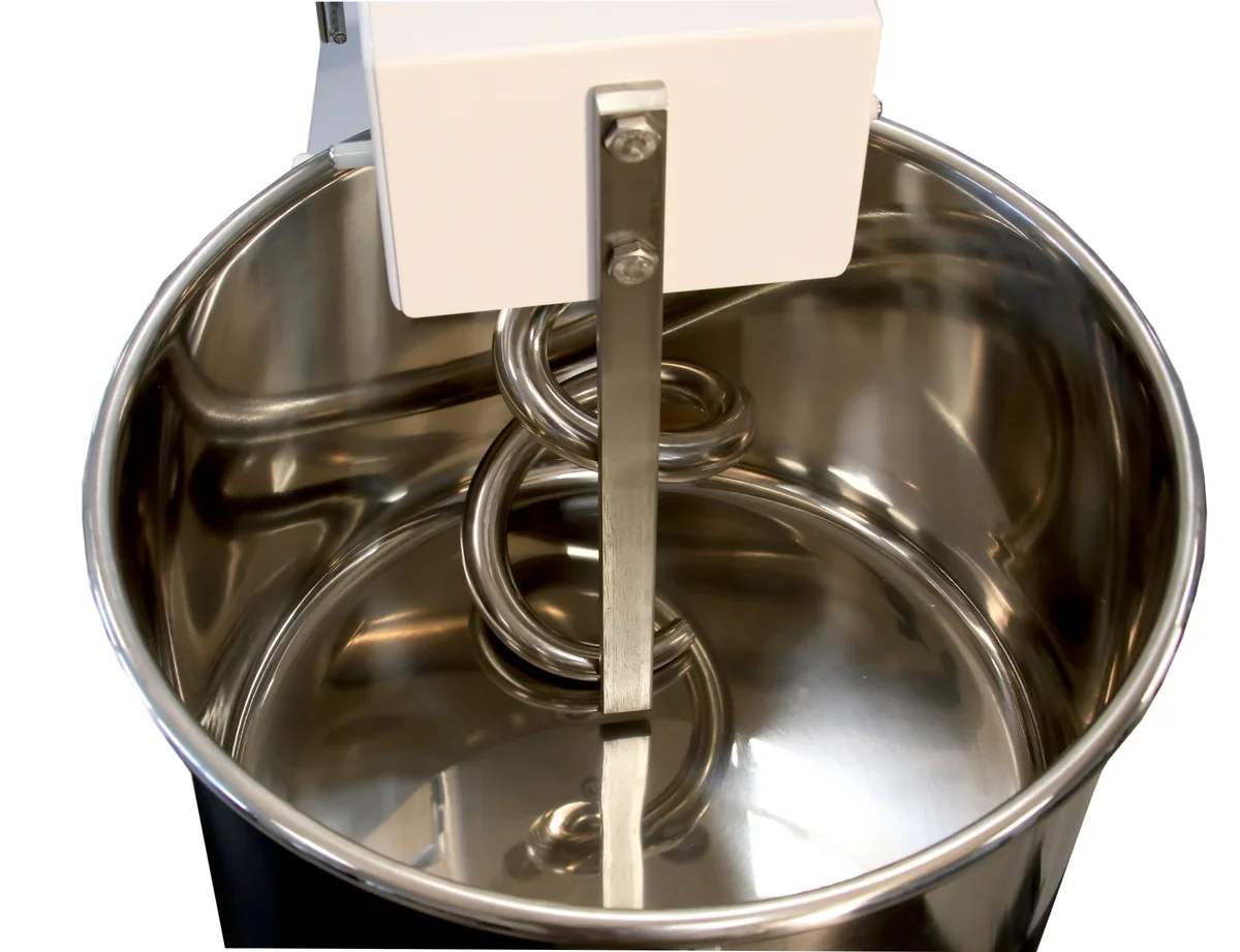 Spiral-Teigknetmaschine PROFI 62 Liter 400V mit Rollen - fester Kopf - Image 6