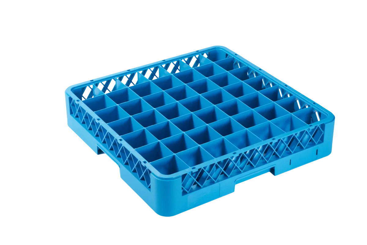 Spülkorb 500x500 mm 49 Fächer 60x60 mm, blau