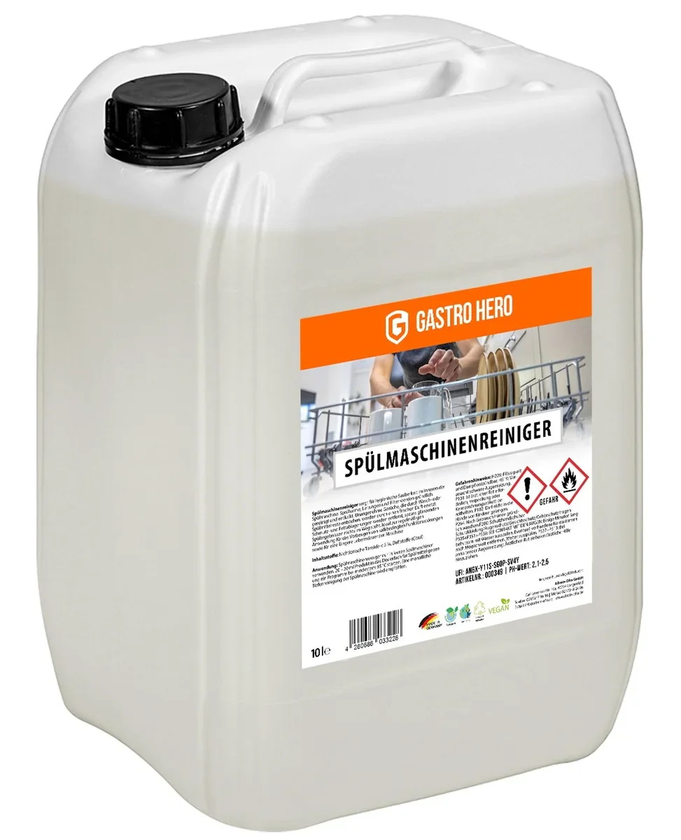 Spülmaschinenreiniger 10 Liter für eine saubere Spülmaschine