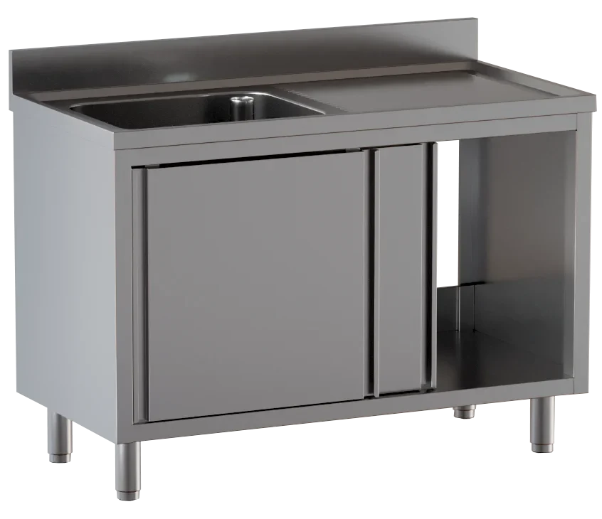 Spülschrank ECO 12x6 mit 1 Becken links