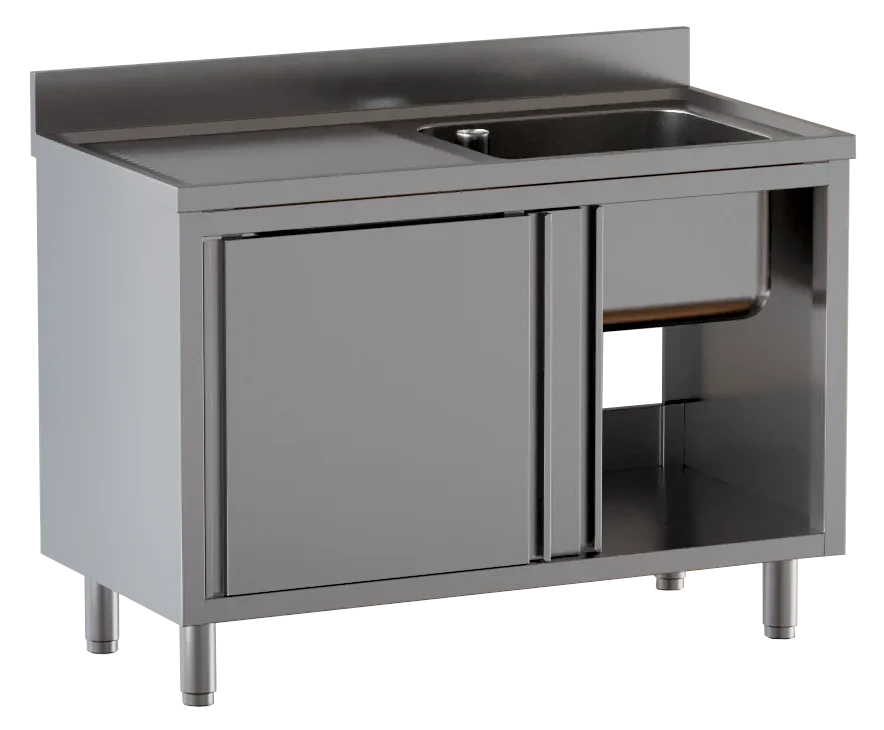 Spülschrank ECO 12x6 mit 1 Becken rechts