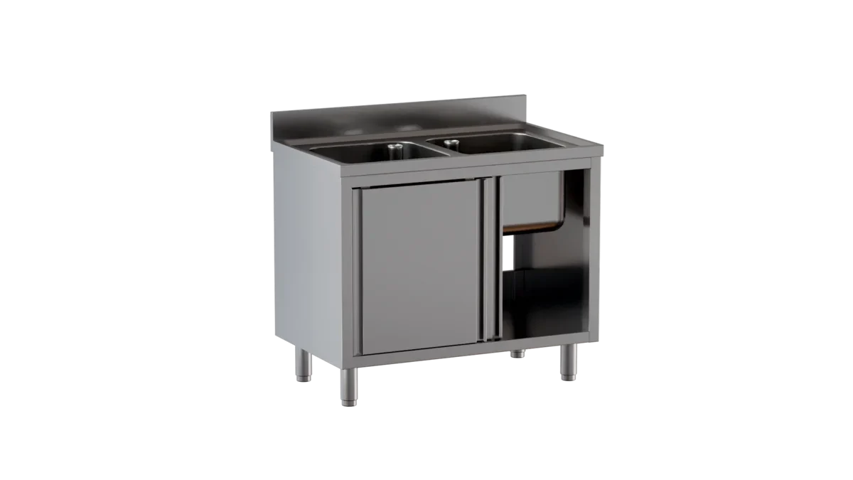 Spülschrank ECO 14x7 mit 2 Becken