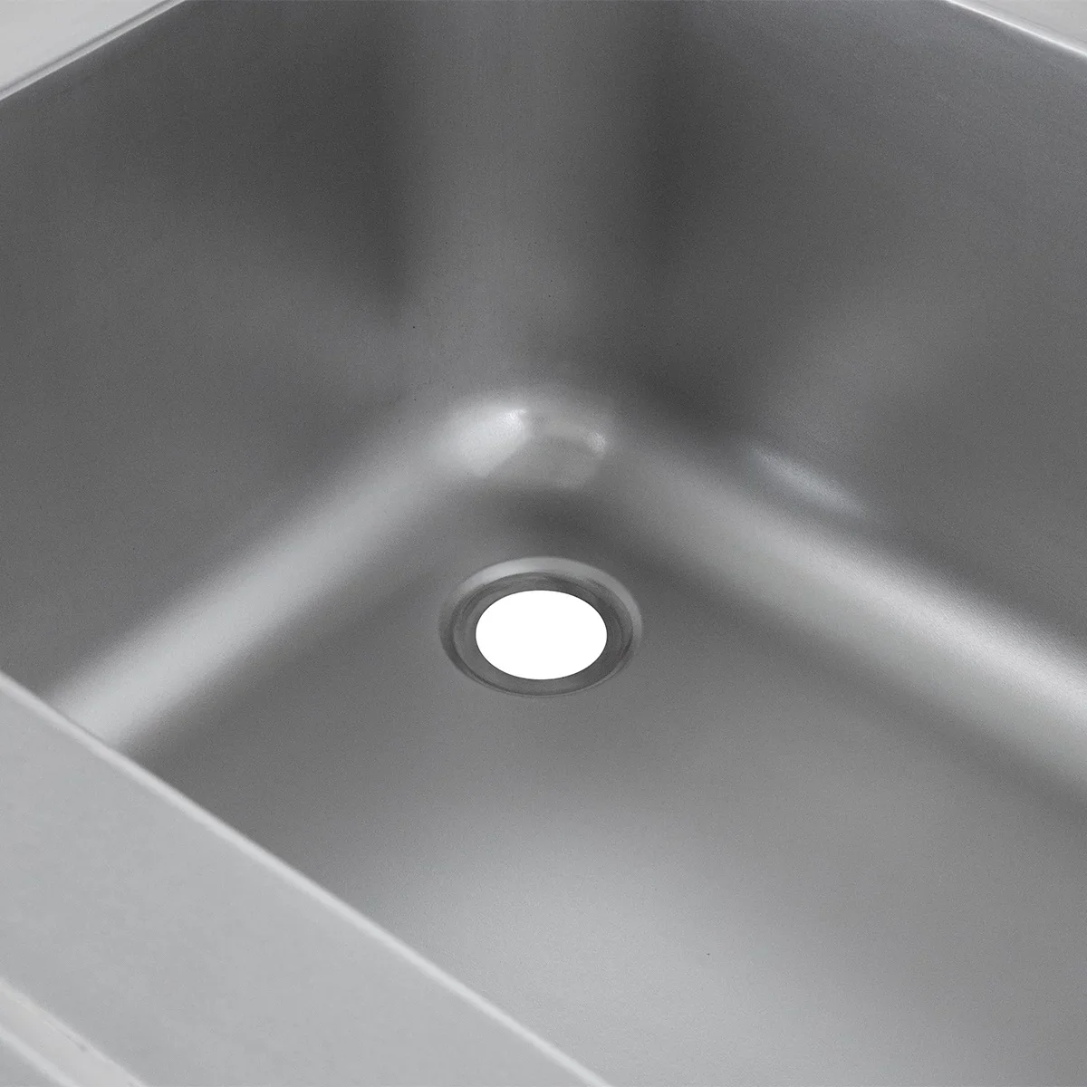 Spültisch Basic 16x6 mit 2 Becken rechts, Aufkantung und Grundboden - Image 2