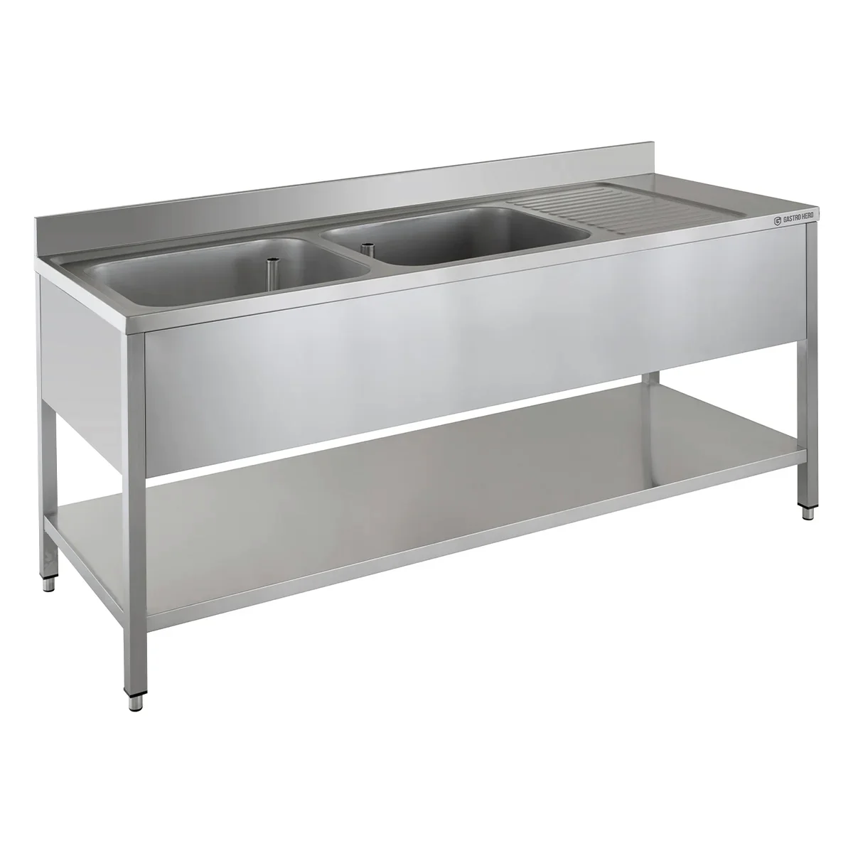 Spültisch ECO 20x7 mit 2 Becken links