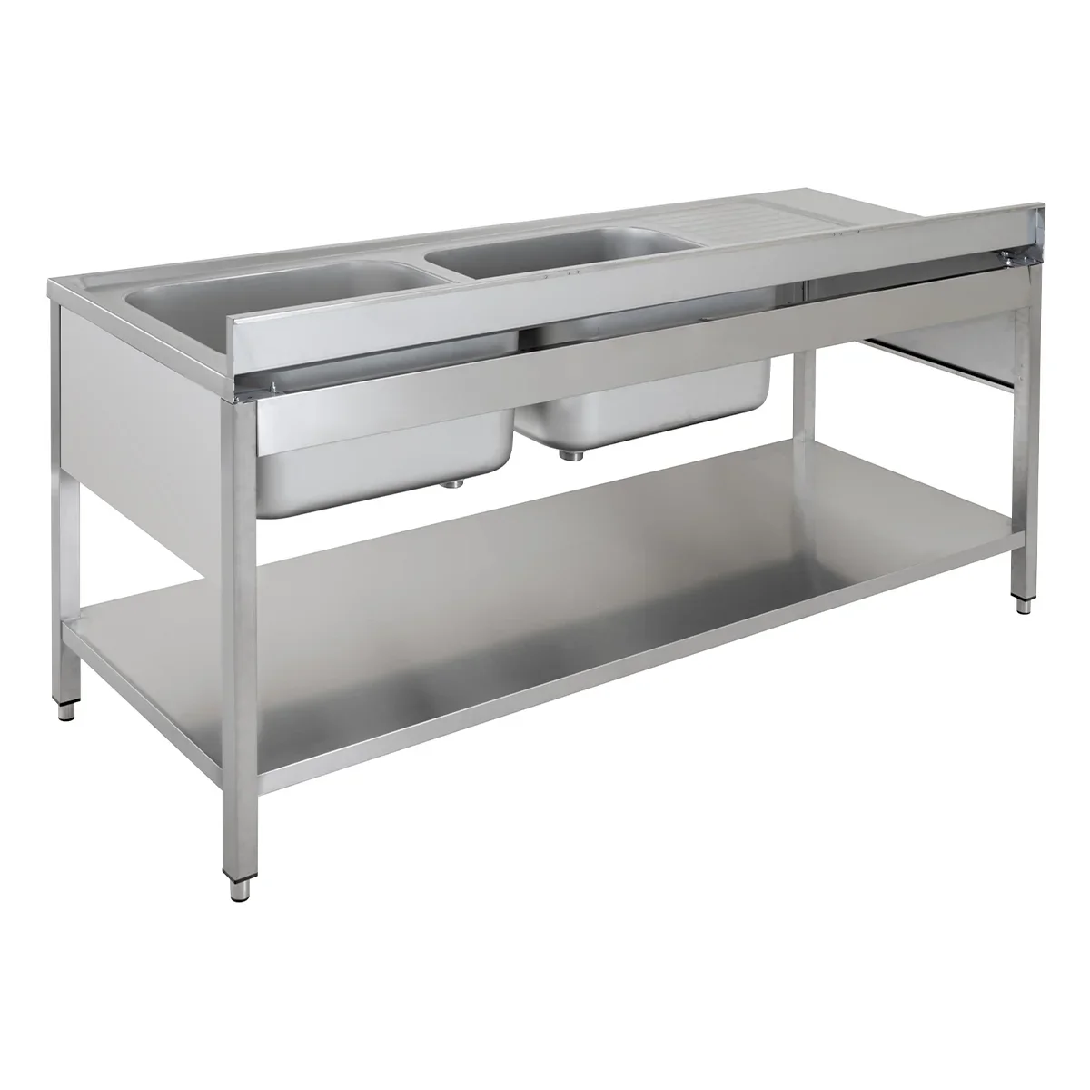 Spültisch ECO 20x7 mit 2 Becken rechts - Image 8