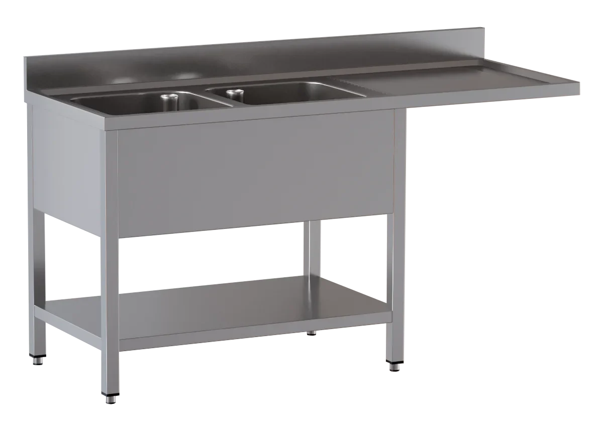 Spülzentrum ECO 18x6 mit 2 Becken Links