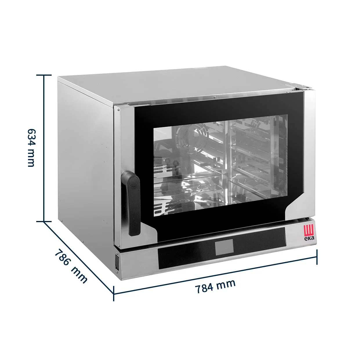 Tecnoeka Digitaler Elektro-Konvektionsofen 600 x 400 EN mit Dampf - Image 11