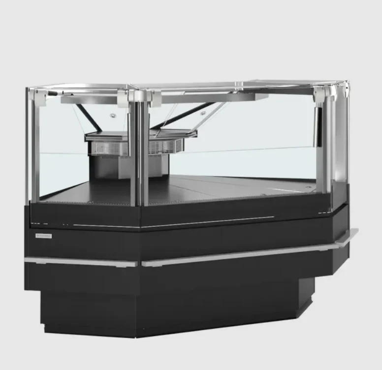 Tefcold Bedien-Kühltheke SOCA90EXTB 90 Grad Eckstück 1120 mm, LED, schwarz