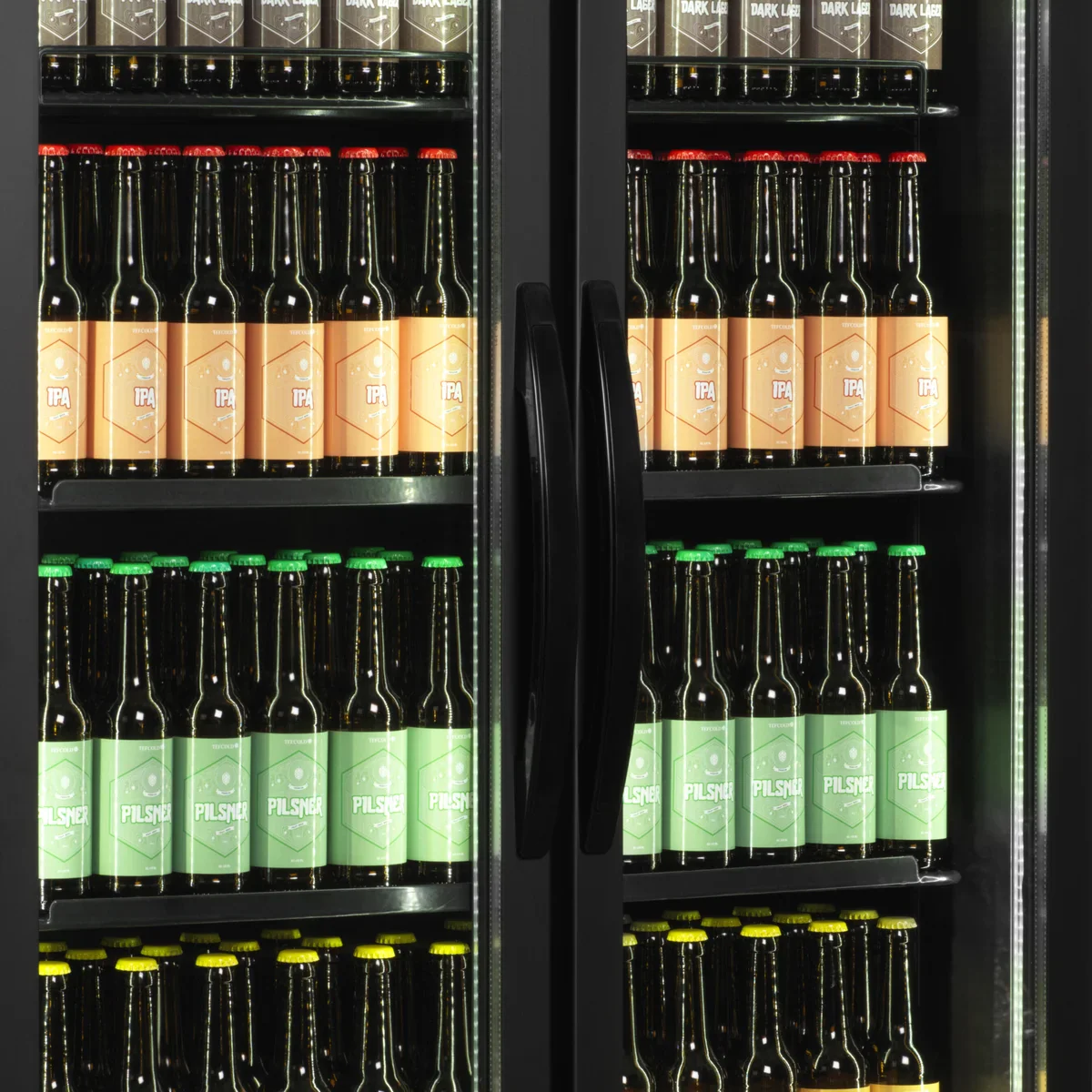 Tefcold Display-Kühlschrank FSC891H Black - Image 4