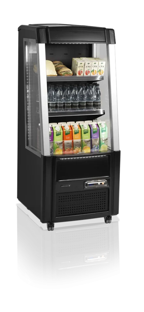 Tefcold Standkühlvitrine ODC60BLACK offen schwarz - Image 4
