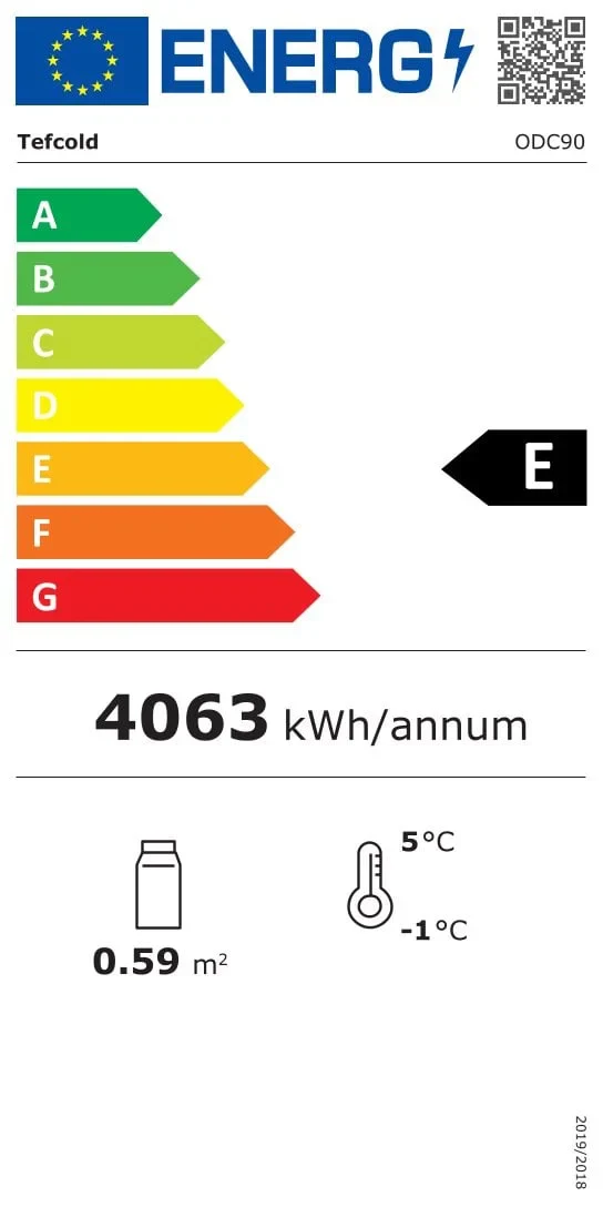 Tefcold Standkühlvitrine ODC90BLACK offen schwarz - Image 3
