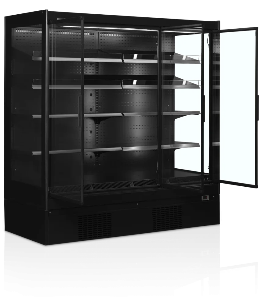 Tefcold Supermarkt Wandkühlregal Multideck EXTRA1875CD schwarz - Image 3