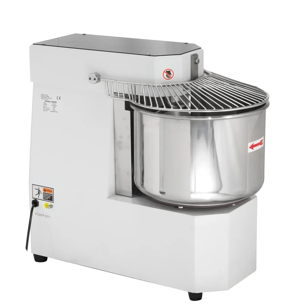 Teigknetmaschine ECO 30 Liter 230 Volt - fester Kopf - Image 4