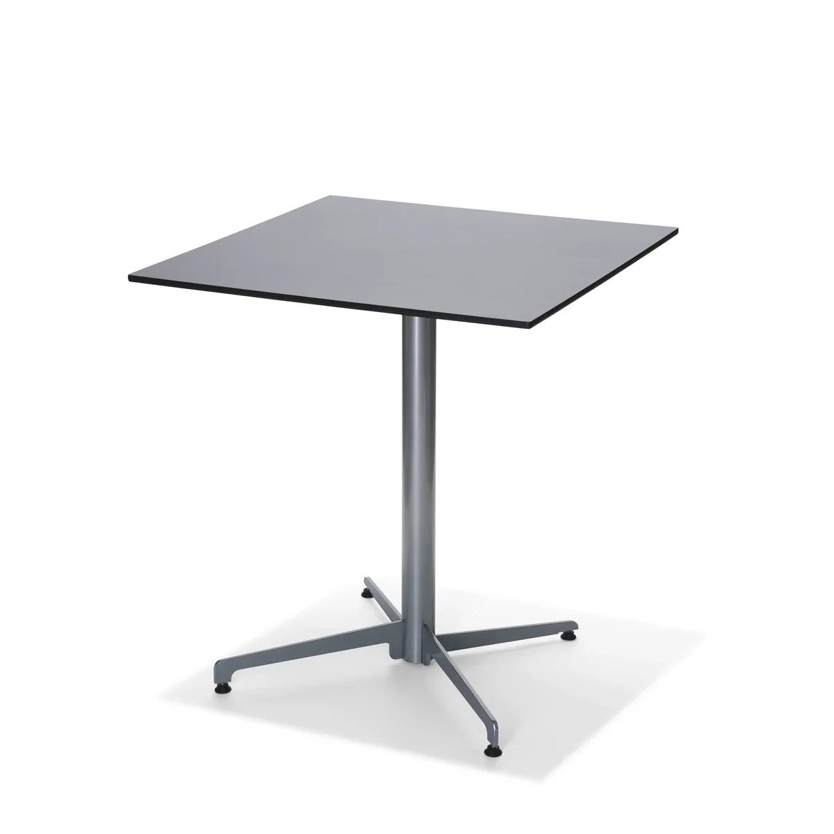 Feros Terrassentisch X Cross niedrig Stahl 740 mm, 11001, HPL Tischplatte 700 x 700 mm - Image 3