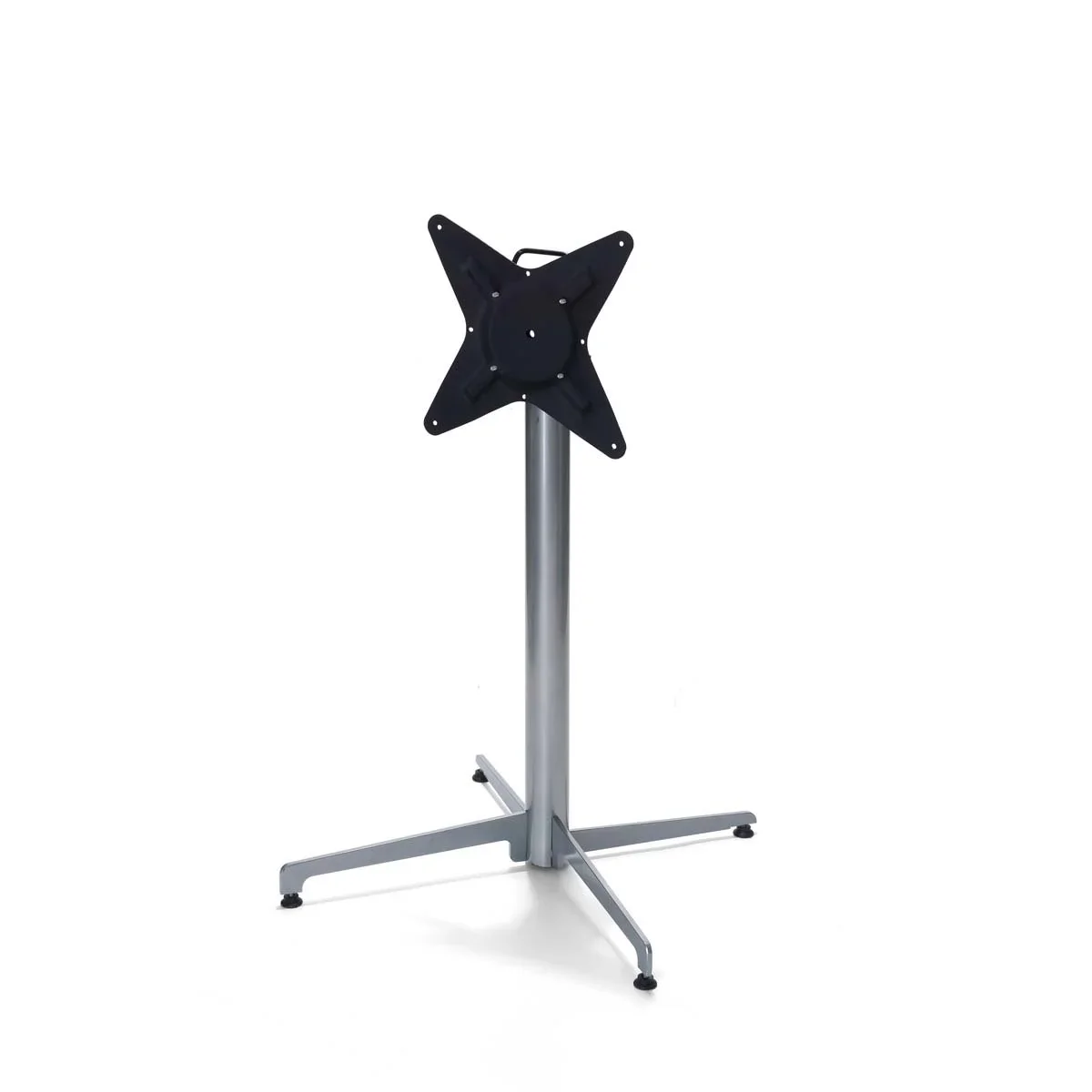Feros Terrassentisch X Cross niedrig Stahl 740 mm, 11001, HPL Tischplatte 700 x 700 mm - Image 6