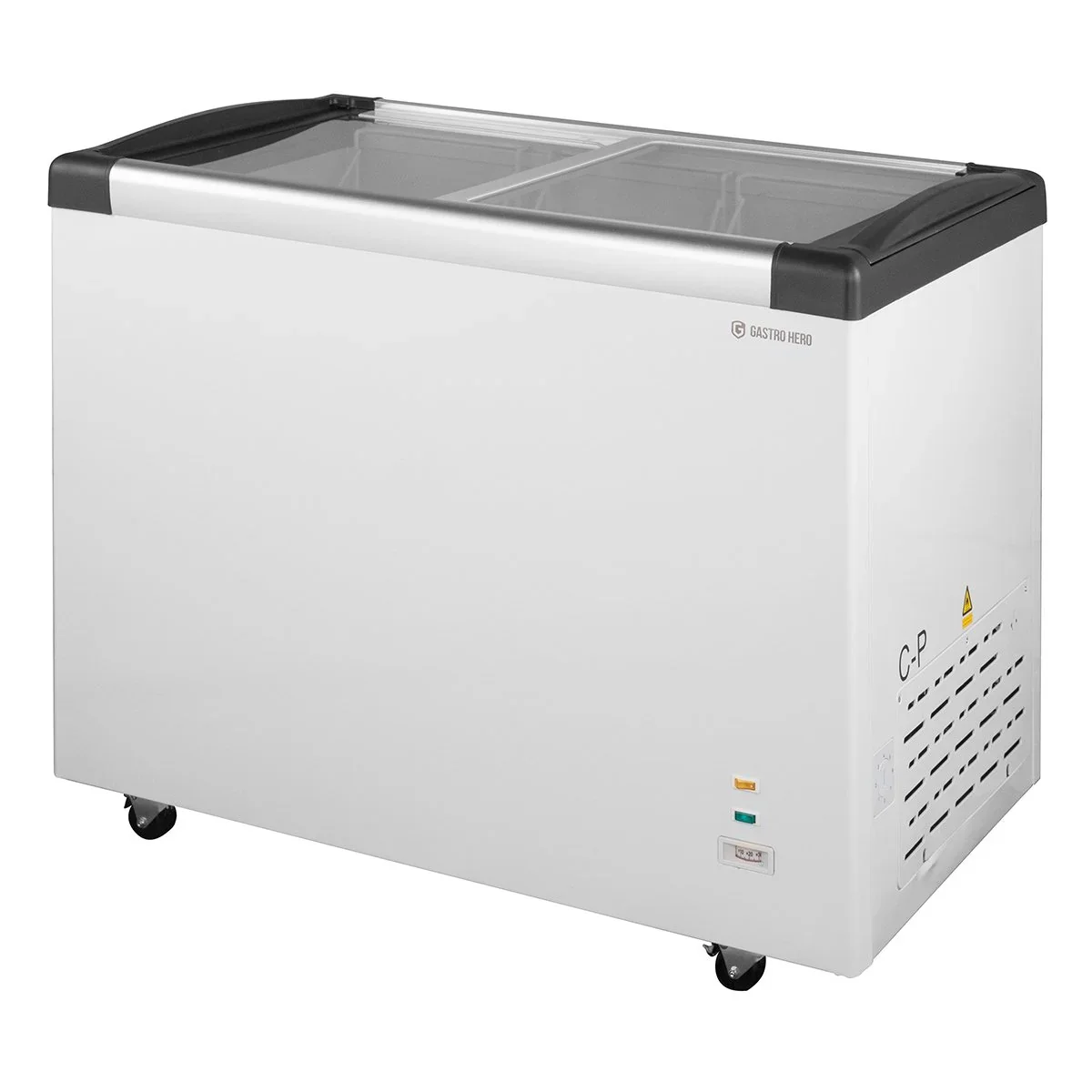 Tiefkühltruhe ECO 350 mit Glasschiebedeckel, 4 Rollen - Image 3