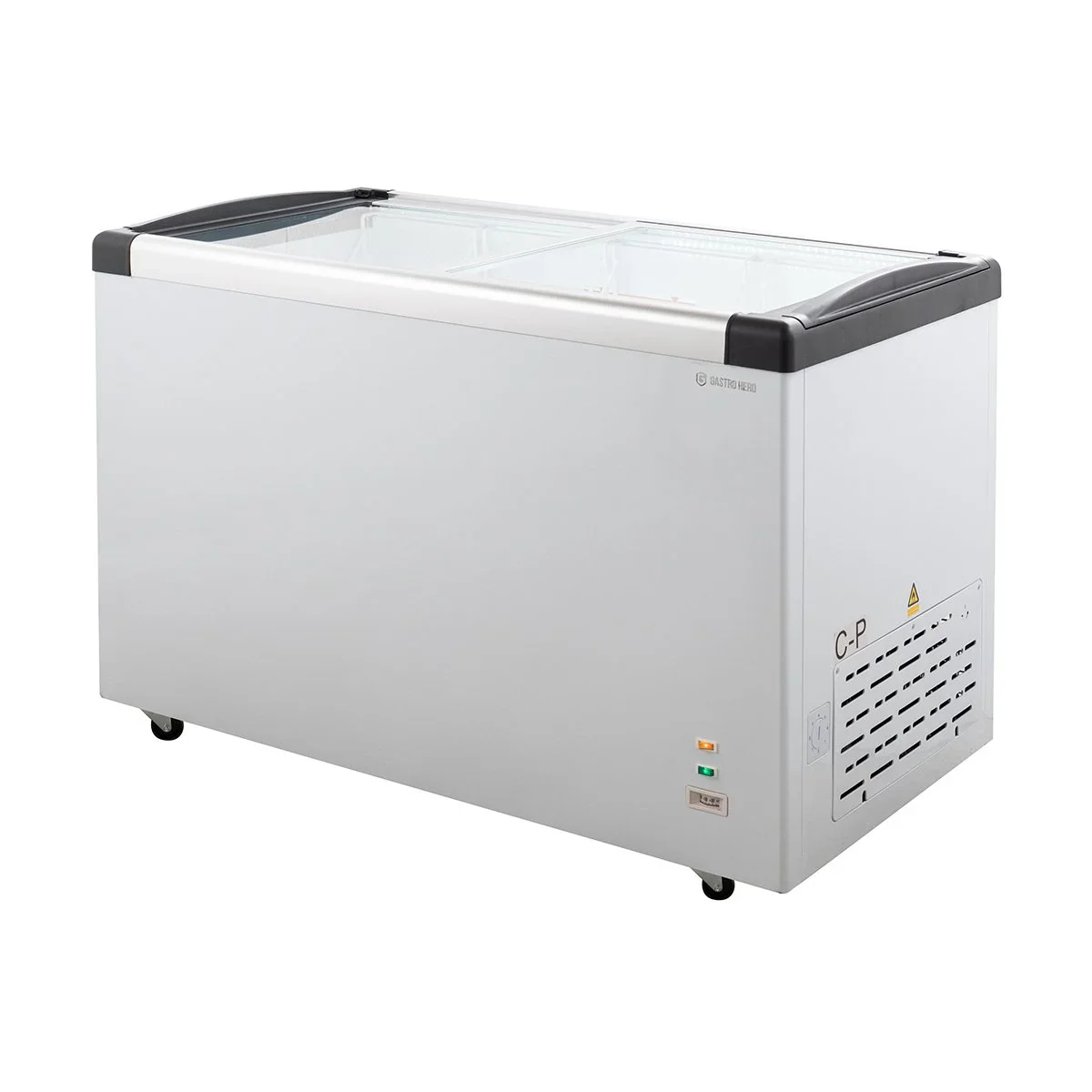 Tiefkühltruhe ECO 450 mit Glasschiebedeckel, 4 Rollen - Image 3