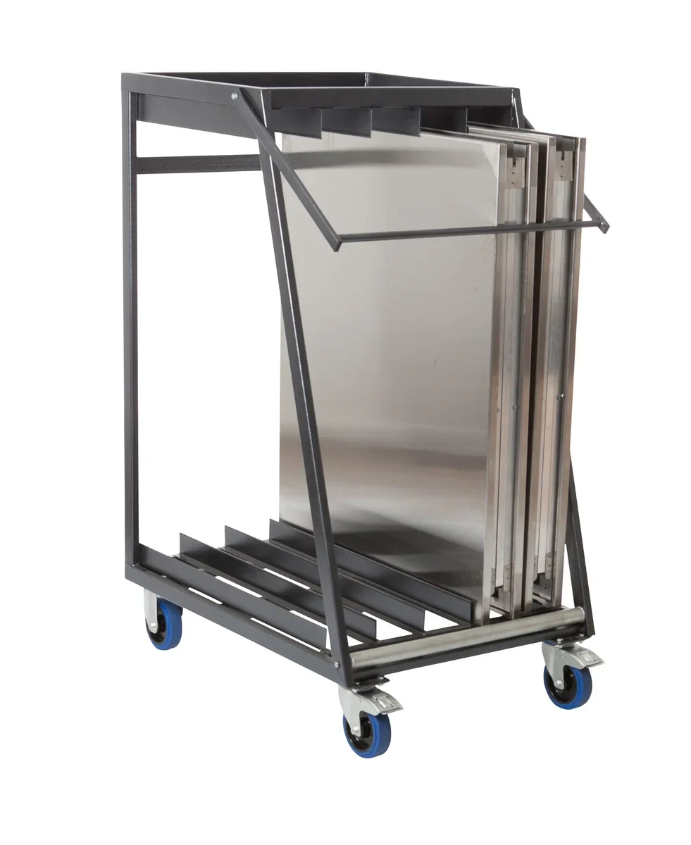 Feros Transportwagen für bis zu 5 Edelstahl Klapptische, 880 x 650 x 1130 mm - Image 5