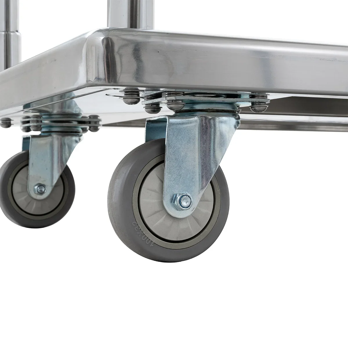 Transportwagen / Plattformwagen FT-A, 90 x 55 x 87 cm, bis 300 kg Traglast, Edelstahl - Image 4