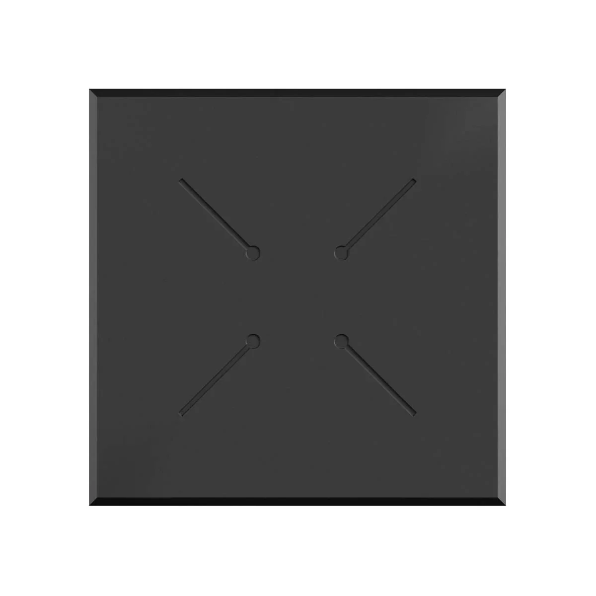 Feros Infinity Terrassentisch Schwarz gestell + Schwarz HPL 70 x 70 cm - Image 4