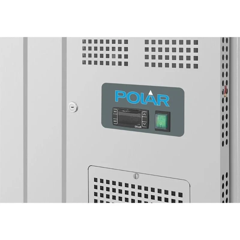 Viertürige Saladette Thekenkühlschrank der Polar U-Serie mit Schutz - Image 9