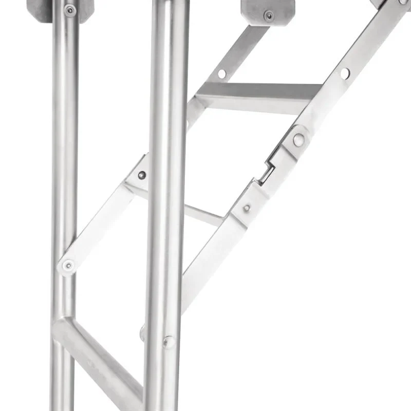 Vogue klappbarer Arbeitstisch aus Edelstahl 1220x610x780mm