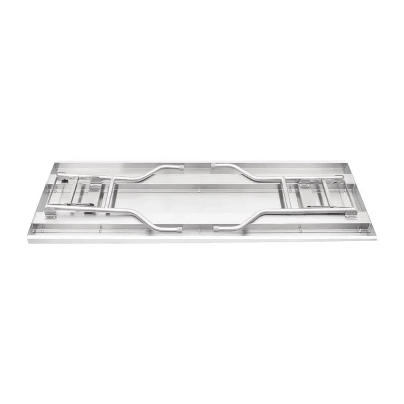 Vogue klappbarer Arbeitstisch aus Edelstahl 1220x610x780mm - Image 3