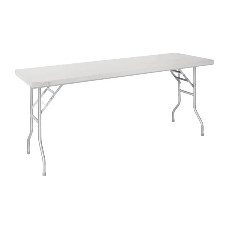 Vogue klappbarer Arbeitstisch aus Edelstahl 1830x610x780 - Image 2