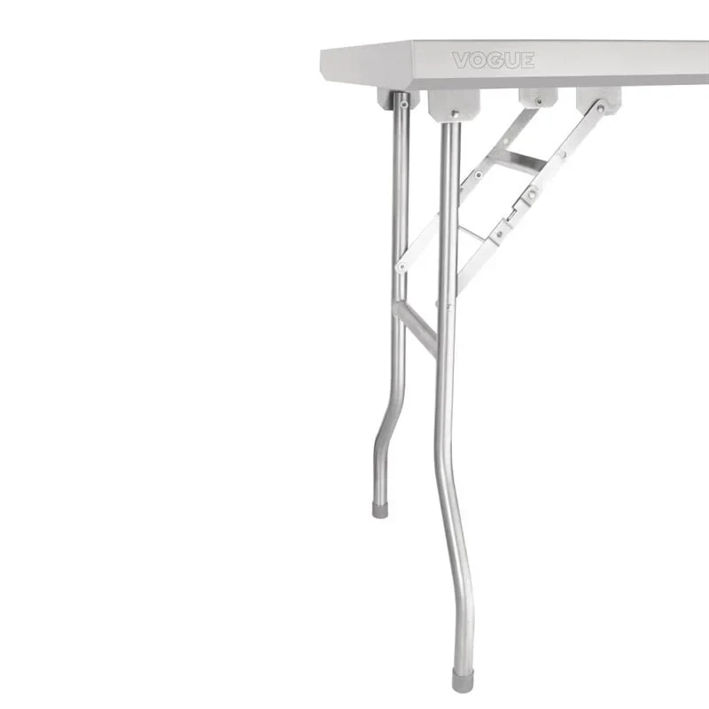 Vogue klappbarer Arbeitstisch aus Edelstahl 1830x610x780 - Image 5