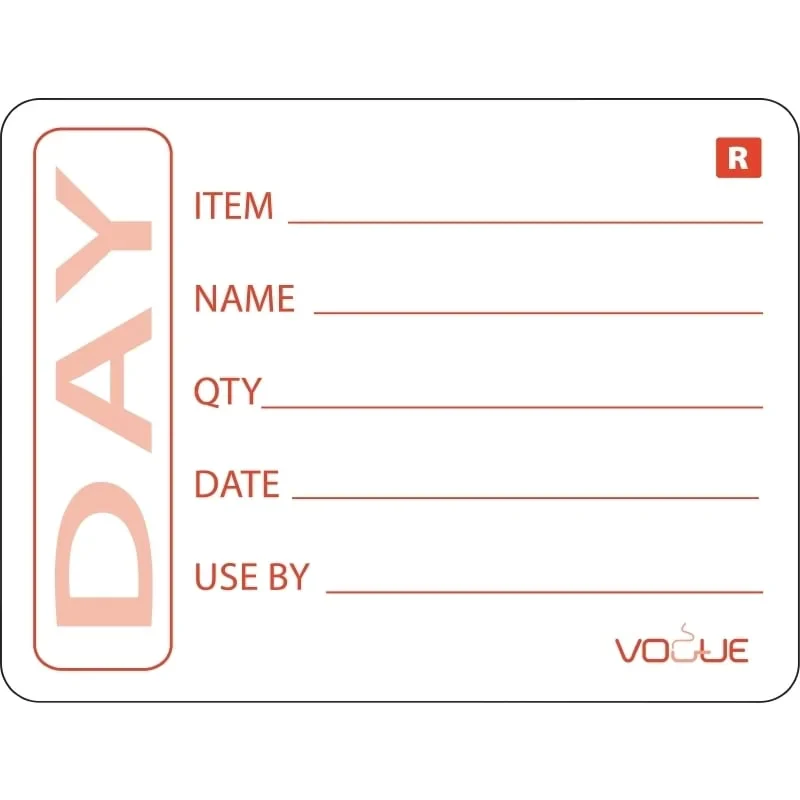 Vogue Produktlabel - 500 Stück