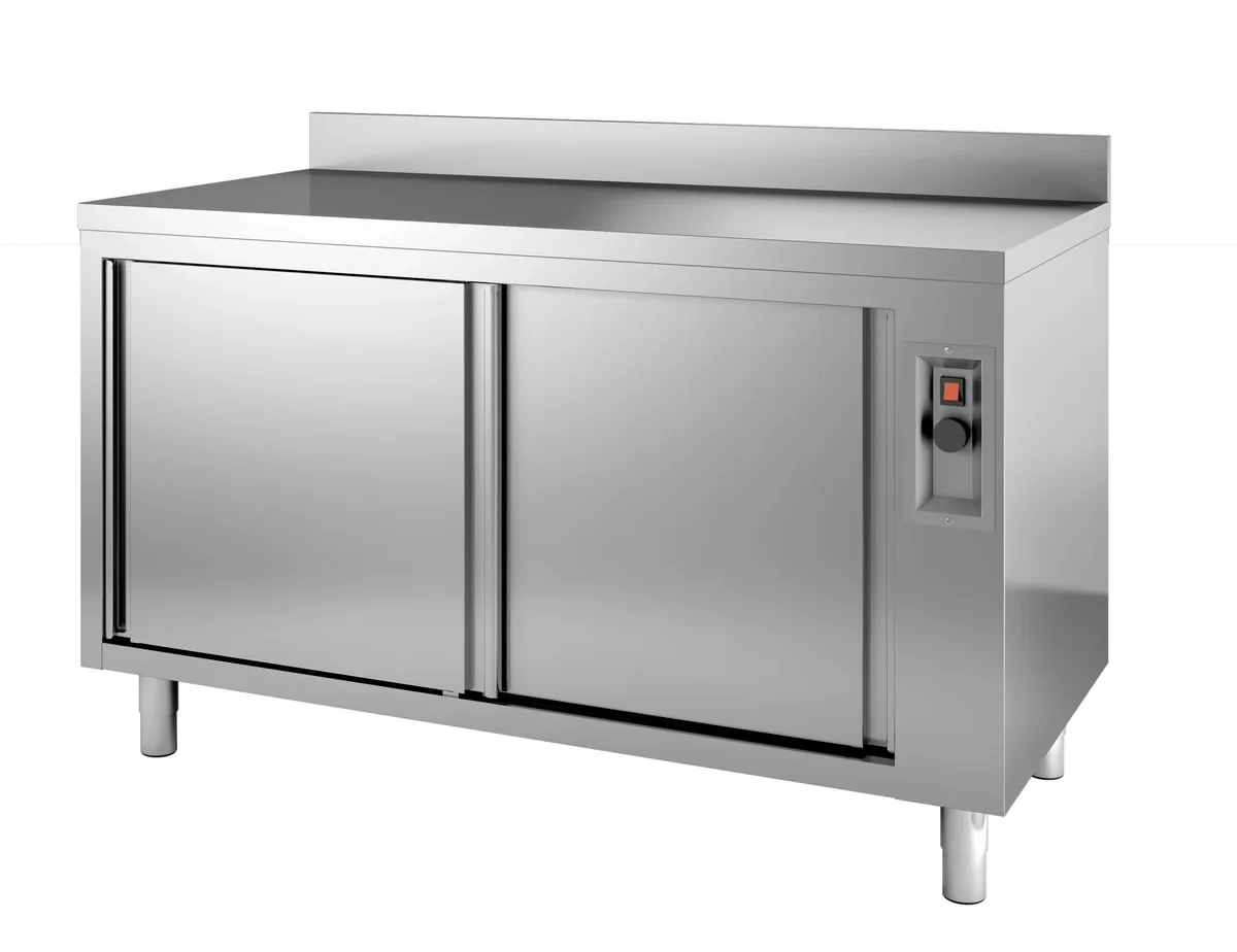 Wärmeschrank ECO 18x7 mit Schiebetüren und Aufkantung