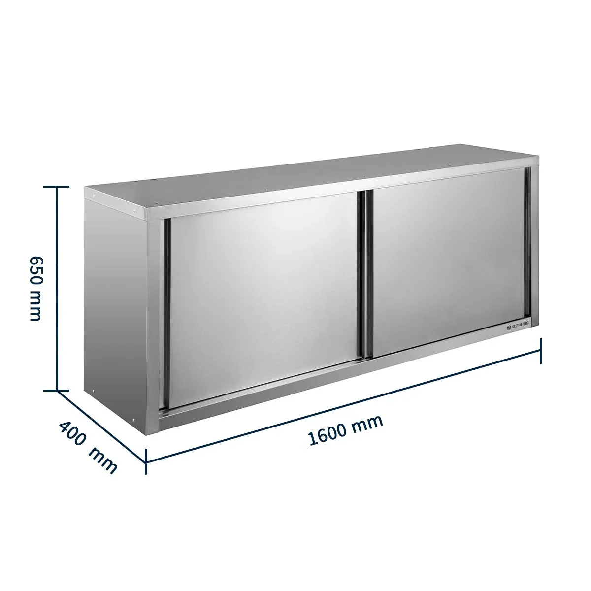 Wandhängeschrank mit Schiebetüren Basic 16, AISI 201 - Image 6