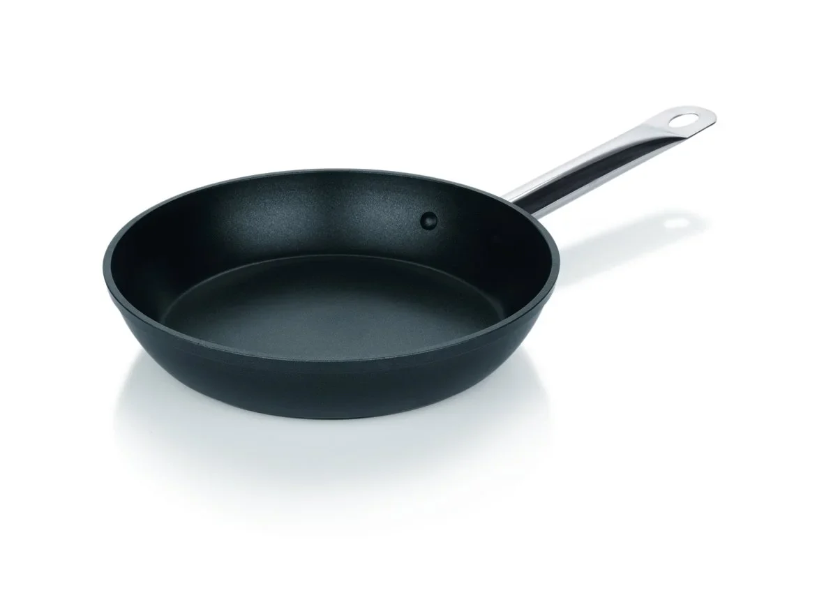 WAS Germany Aluguss Pfanne mit CNS Griff für Induktion, 28cm