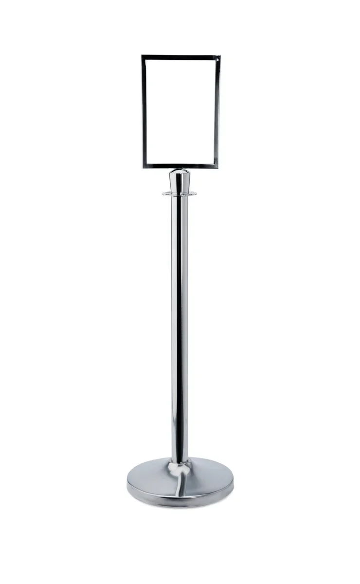 WAS Germany Info Tafel für Abgrenzungsständer - Zylinder - Edelstahl - Image 2