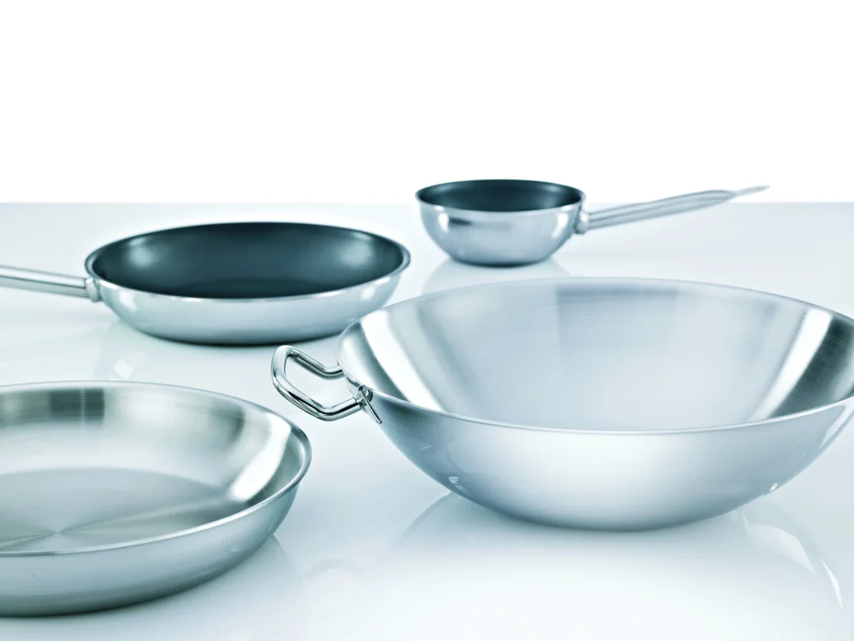 Wok-Pfanne Trigon, 3-Schicht-Material, mit Rundboden, 36cm, ca. 7,00 l Liter - Image 4